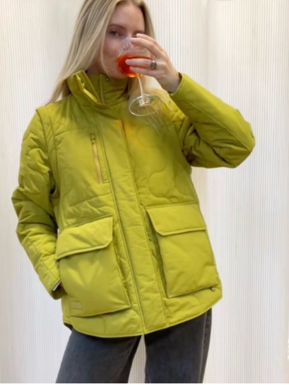Halfdays Davis Jacket in Mustang Green, Sz M